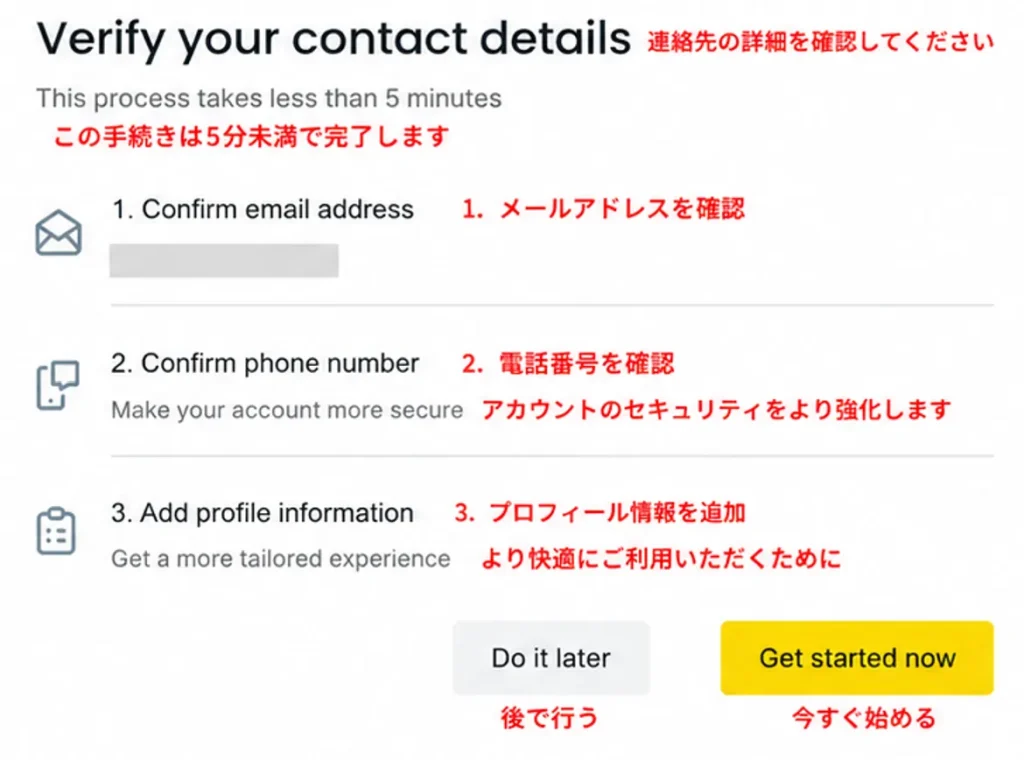 Exnessの口座開設手順6