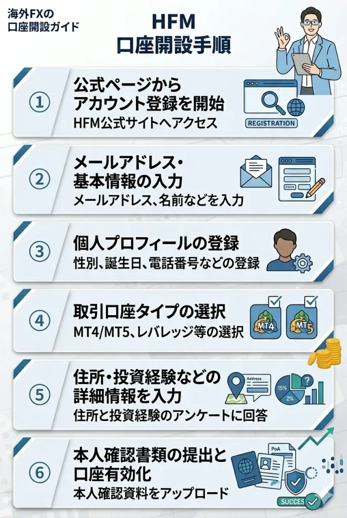 HFMの口座開設手順