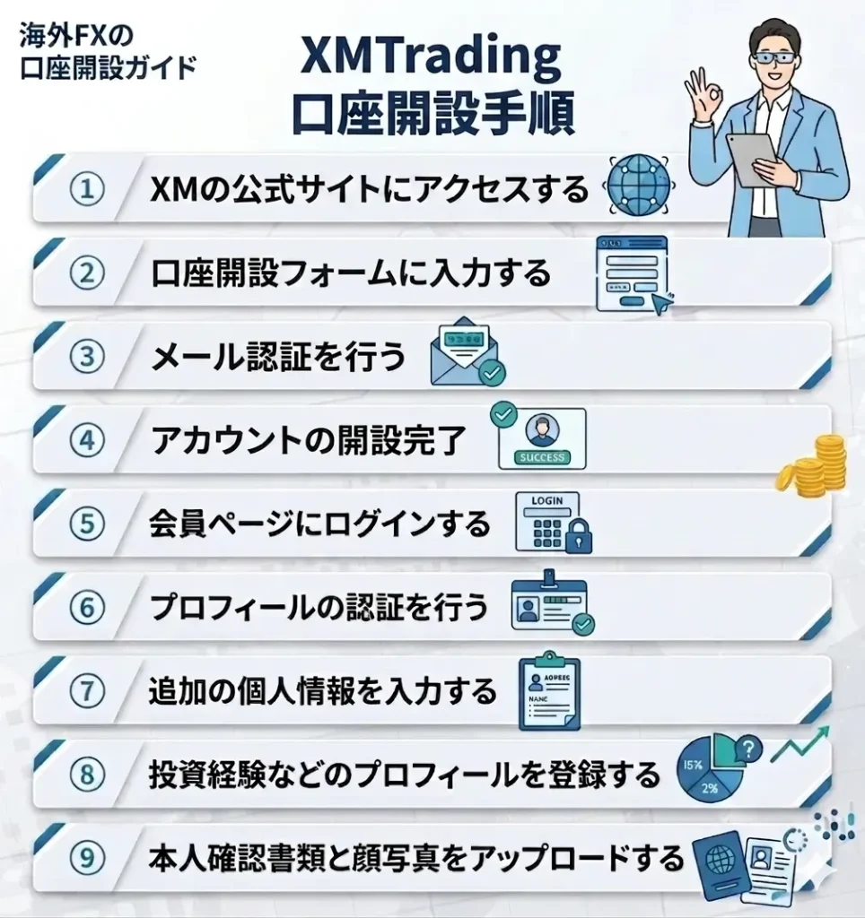 XMの口座開設ガイド